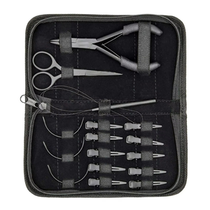 Stainless Steel All-in-One Hair Extension <b>Beading</b> Tools Kit Pliers Loop Scissor <b>Needles</b> Fitting Removing Micro/Nano - Product Image 3
