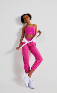 Jogging de sport à carreaux de haute qualité pour femmes, leggings décontractés, taille élastique, poches ajustables, sans couture, pour la pratique du yoga - Product Image 2