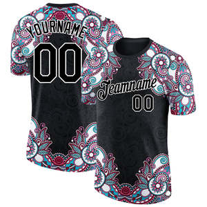 Wholesale Floral Baseball Jersey Custom Team Uniform Sublimated <b>Name</b> Number Private Label Sports Apparel Men's Shirts Supplier - Product Image 1