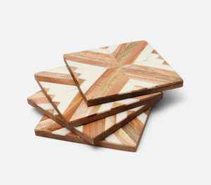 Posavasos de madera de alta calidad hechos a mano, únicos, para tazas de té, a precio de mayoreo, vajilla, utensilios de mesa, posavasos para bebidas - Product Image 1