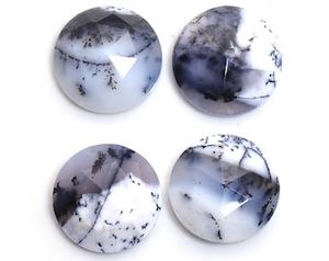 Wholesale Hot Selling <b>Top</b> Quality Natural Dendrite Opal Round <b>Rose</b> Cut Opal loose gemstone Jewelry Making Beads Wholesale price - Product Image 2