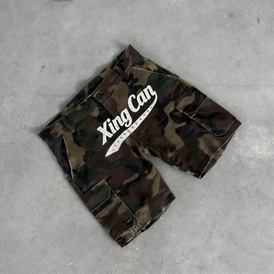 Shorts de Mezclilla Camuflados para Hombre, 100% Algodón, Personalizables con Bordado, Estampado, Pedrería, Detalles Desgastados y Otros Diseños - Product Image 1