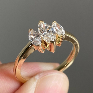 เครื่องประดับจาก1.75กะรัตเพชรมอยส์ซาไนต์แหวนตัดหมั้น10K สีเหลืองทองการตั้งค่า IGI ได้รับการรับรอง - Product Image 3