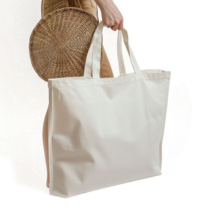 Bolsa de Lona con Logotipo Personalizado y Patrón de Letras, con Asa para el Hombro, Resistente, Reutilizable para Compras, Uso Diario y Viajes - Product Image 6