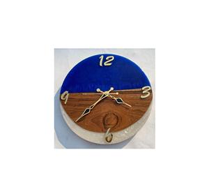 Classically Wooden and Resin Wall <b>Clock</b> With Silent Quartz for Stylish Home Decor - Product Image 6