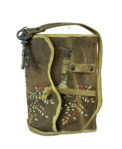 Carnet de notes/journal en cuir antique fait main, design Arbre de Vie vintage, reliure promotionnelle en papier, avec bord festonné - Product Image 2