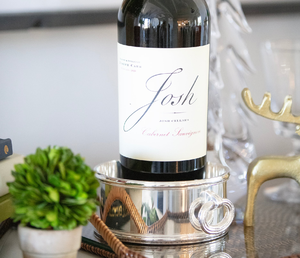 Socle à bouteille en aluminium plaqué argent de luxe, artisanat unique pour anniversaire, fête, table à manger, support pour bouteille de vin - Product Image 3