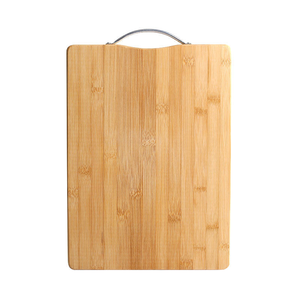 Planche à découper rectangulaire en bambou écologique pour la viande et le fromage avec poignée – Vente en gros - Product Image 6