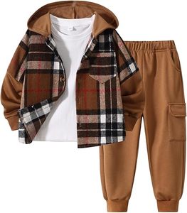 Coupe-vent léger à capuche pour garçons, veste décontractée de protection solaire avec fermeture éclair pour activités de plein air - Product Image 1