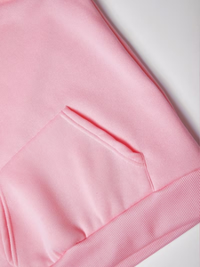 เสื้อสเวตเตอร์มีฮู้ดสีทึบสำหรับเด็กผู้หญิง เสื้อแขนยาวผ้าฟลีซสำหรับฤดูใบไม้ร่วง สวมใส่สบาย สีชมพู สีม่วง สีเทา สีดำ - Product Image 6