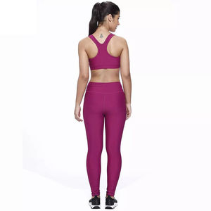 Ensemble de yoga sans couture pour femme : Leggings taille haute et brassière de sport – Tenue de sport 2 pièces pour l'entraînement et la gym – Vêtements de compression athlétiques pour le fitness - Product Image 3