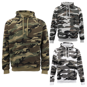 Sweat à capuche pour homme imprimé camouflage, décontracté, en coton et polyester, avec poche kangourou, logo personnalisé, pour un usage quotidien - Product Image 6