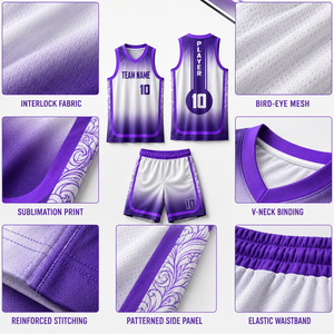 Conjunto de Uniforme de Baloncesto Personalizado para Hombre, Sublimado, Ligero, Transpirable, Camiseta y Pantalones Cortos para Equipo, Fabricante de Ropa Deportiva Transpirable - Product Image 4