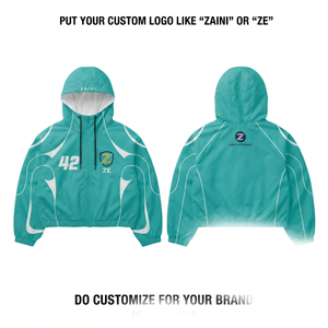 Premium 120 GSM Polyester Taslon Men's <b>Winter</b> <b>Waterproof</b> Breathable Windbreaker <b>Jacket</b> Custom Logo OEM ODM High Street Style - Product Image 1