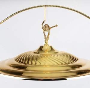 Plat de service rond en acier inoxydable doré, style arabe, avec couvercle, 33 cm, chauffe-plat isolé pour buffet - Product Image 2