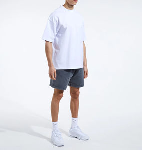 Pantalones Cortos de Algodón para Hombre, con Logotipo Personalizado, 100% Algodón Grueso, Estilo Casual, con Bolsillos, para Ropa Urbana de Verano - Product Image 4