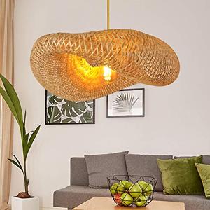 Lampe de lustre en bambou de style rustique fabriquée au Vietnam avec des matériaux solides et un design artisanal unique - Product Image 4