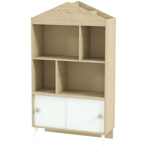 Scaffale giocattolo per bambini 4-Cubby per sala giochi per camera dei bambini da soggiorno libreria e giocattolo altri mobili per bambini - Product Image 1