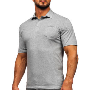 Camiseta de Golf Personalizada al por Mayor con Logotipo Bordado e Impreso para Hombre, Camiseta Polo Antiarrugas de Punto Liso - Product Image 3