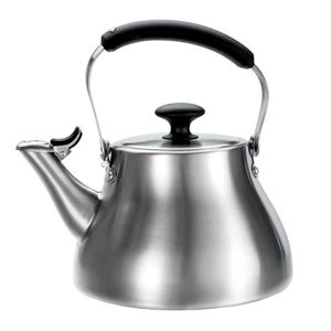 Tetera de Acero Inoxidable con Diseño de Asa Negra Resistente, Ideal para Hoteles y Accesorios de Mesa - Product Image 1