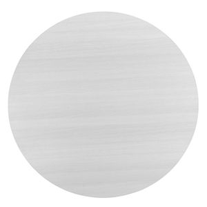 Edo Contemporary <b>Round</b> <b>Dining</b> <b>Table</b> with Trestle Base <b>White</b> Finish - Product Image 5