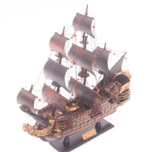 LE SOLEIL ROYAL - ÉDITION SPÉCIALE 100% DIOSPYROS MUN - Maquette en bois inspirée du navire historique français pour collection nautique - Product Image 1