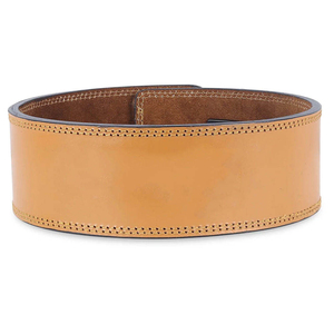 Ceinture de musculation robuste de 10 mm pour hommes et femmes, coutures renforcées, ceinture en cuir pour la musculation, équipement de fitness, vente en gros - Product Image 3