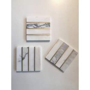 Posavasos de Mármol Natural Ecológicos, Duraderos, Lavables, Producto Promocional de Piedra - Product Image 1