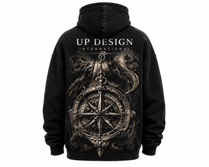 เสื้อฮู้ดดี้ผ้าฝ้ายแท้ 100% แบบหนา สไตล์วินเทจ ซักแบบพิเศษ สำหรับผู้ชาย สตรีทแวร์ รับผลิตแบบ OEM ODM - Product Image 2