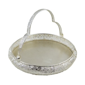 Luxury <b>Gold</b> Colored Design Bouquet Fruit Candy With Handle Hanging Design Best For <b>Storage</b> Fashion Fruit With Decorative <b>Basket</b> - Product Image 6