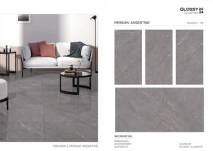 Baldosa de Porcelana Esmaltada Pulida de Alto Brillo de 600x1200 mm, Solución para Pisos y Paredes Interiores de Gran Dimensión para Proyectos Modernos - Product Image 5