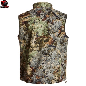 Chaleco Utilitario Softshell para Hombre, Cuello Alto, Cierre Completo, Bolsillo con Cremallera en el Pecho, Chaleco para Caza y Pesca, Resistente al Viento, Ajustable - Product Image 6