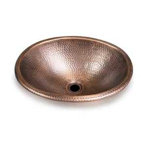Lavabo Moderno Redondo de Cobre Martillado para Encimera, Lavabo de Bronce para Baño, Tazón Artístico Hecho a Mano para Baños de Alta Gama - Product Image 5