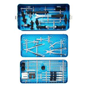 Kit d'instruments pour vis pédiculaire vertébral Azicon 5,5 mm en acier inoxydable, tige de fixation de la colonne vertébrale, kit chirurgical pour déformité interne - Product Image 1
