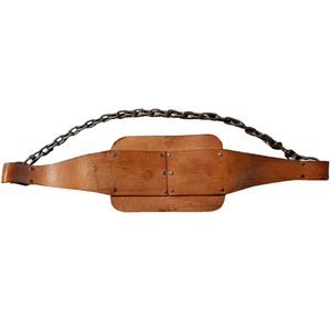 Ceintures de musculation réglables en cuir souple avec logo personnalisé et chaîne pour la musculation, la gym et les exercices – Respirantes et légères - Product Image 4