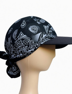 Nouvelle arrivée : Casquette de baseball style vintage avec bandana rouge cramoisi, couleur et impression personnalisées, faible MOQ - Product Image 6