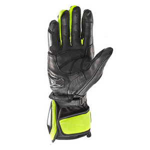Gants de course moto en cuir avec protection carbone des phalanges, protection intégrale des doigts, équipement de sécurité pour la conduite à moto - Product Image 3