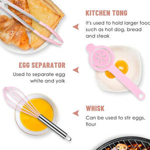 Ensemble d'ustensiles de cuisine en acier inoxydable à faible MOQ, de haute qualité, durables, compatibles lave-vaisselle et four, légers, pour usage quotidien - Product Image 5