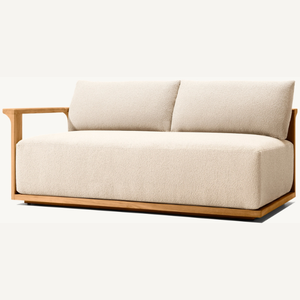 โซฟาไม้สักสำหรับนั่งสองคน ดีไซน์ทันสมัย พร้อมที่วางแขนที่สะดวกสบาย กำลังขายดี - Product Image 5