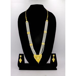 Conjunto de collar largo de perlas Moti de moda tradicional, conjunto de calidad Premium, conjunto largo Artificial, cuentas de imitación, joyería para boda - Product Image 2