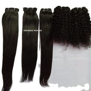 Couleur naturelle non traitée haute qualité cuticule aligné brut indien birman vierge extensions de cheveux humains Remy cheveux doux faisceaux - Product Image 3