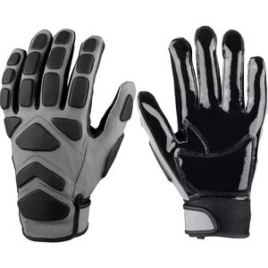 Gants de football pour hommes Lineman avec protection des articulations rembourrée en TPR, adhérence durable, couleur d'équipe personnalisée, faible MOQ, fournisseur B2B - Product Image 4
