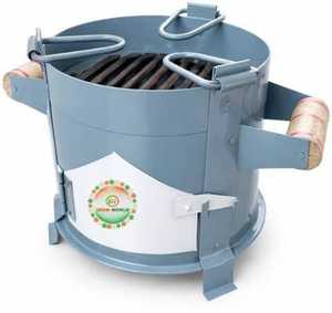 Barbecue au charbon de bois en acier inoxydable avec grille amovible - Product Image 1