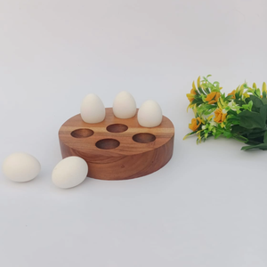 Plateau à œufs en bois rustique pour la maison et l'extérieur - Product Image 2