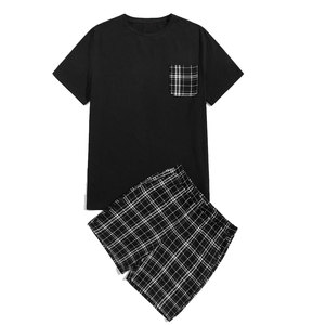 Conjunto de Camiseta y Pantalones Cortos para Hombre, Estilo Urbano Informal, 100% Algodón, Transpirable, con Diseño de Logotipo Personalizado - Product Image 1