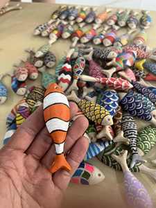 High Quality Wooden Fish Handcrafted Decorative Wood Sculpture For International Wholesale Bulk Export Trading Supplier Now - Product Image 2