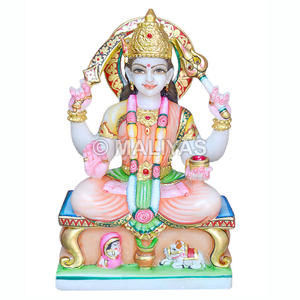 Estatua de Mármol Santoshi Mata |   Fabricante de Murtis de Mármol Santoshi Maa – Maliyas - Product Image 1