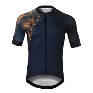 Maillot de cyclisme pour homme en polyester 100% écologique, respirant, imprimé, sans coutures, avec un design unique - Product Image 1