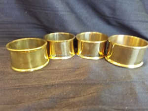 Anillo para Servilletas UCI de Latón Macizo Antiguo, Soporte Redondo de Metal Hecho a Mano, Decorativo, Dorado, Vintage, Pulido, para Vajilla de Restaurante - Product Image 5