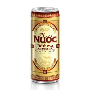Bebida de Nido de Pájaro Rita, 250 ml, en Lata, Bebida Asiática Especializada, Dulce, Proveedor Mayorista, Fábrica de Marca Privada OEM ODM - Product Image 1